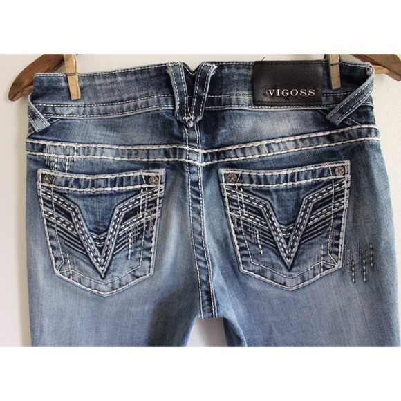 Vigoss Heavily Embellished The Chelsea Skinny Jeans 3 / 4 Preowned - Picture 9 of 12